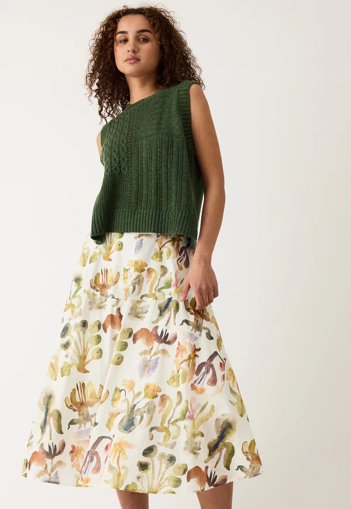 Bronte Skirt . Watercolour