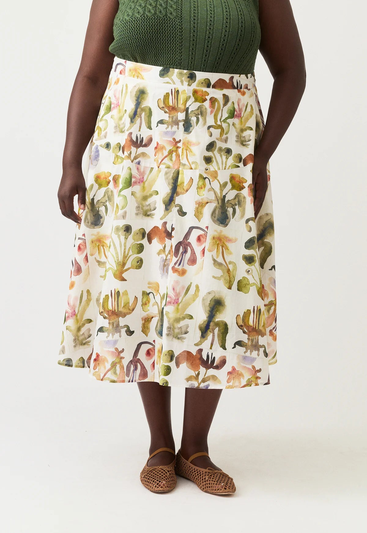 Bronte Skirt . Watercolour