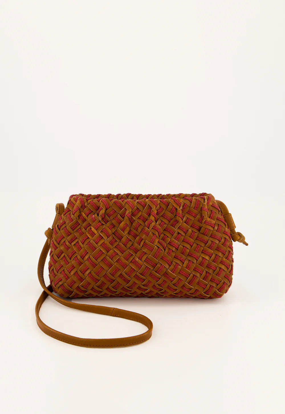 Woven Clutch . Ochre