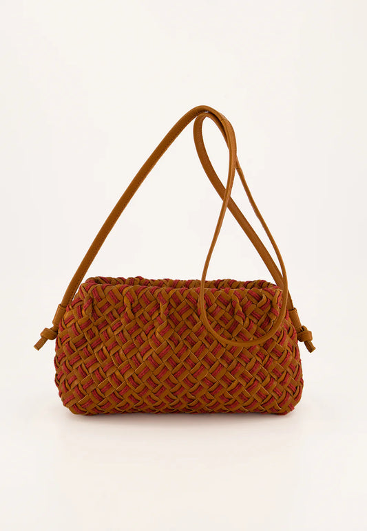 Woven Clutch . Ochre