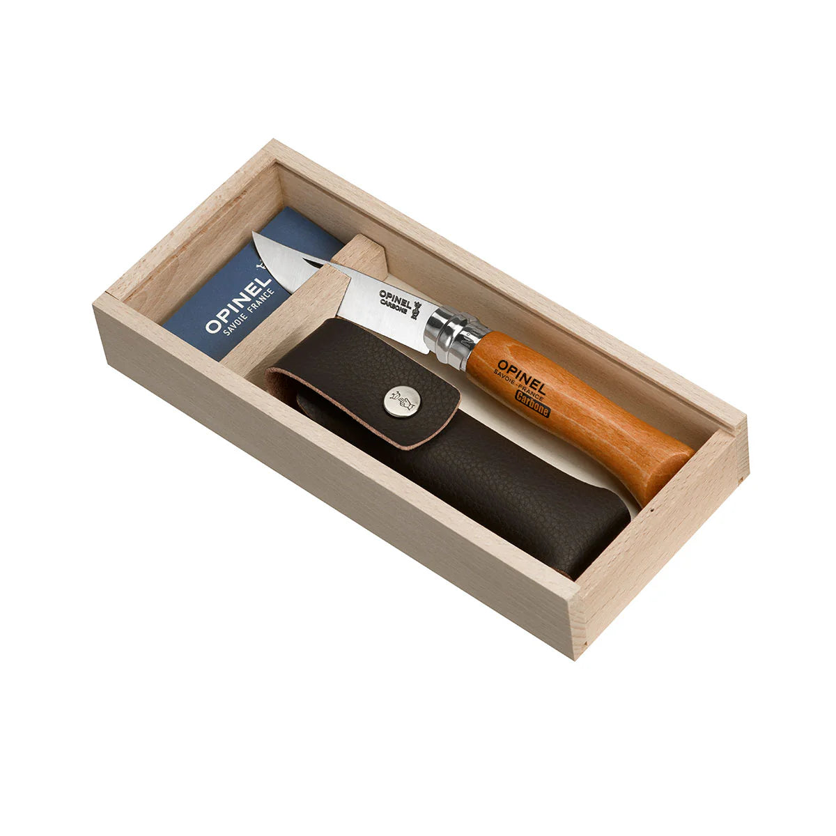Opinel Classic No.08 Carbon Steel + Sheath . Beech