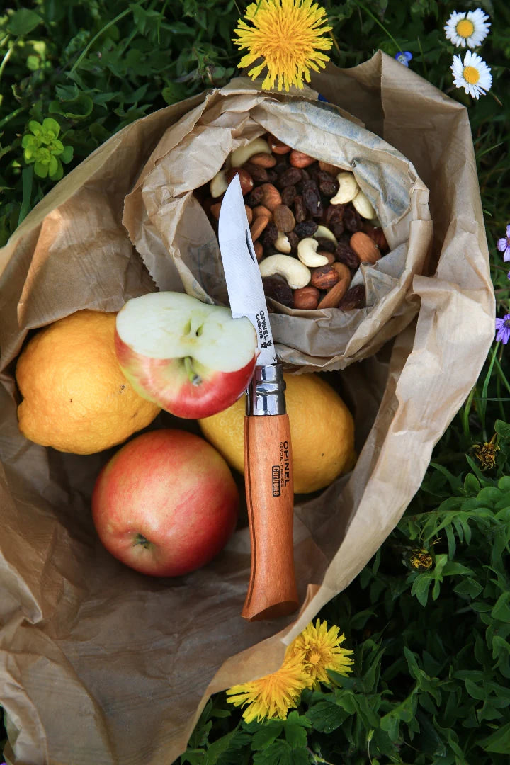 Opinel Classic No.08 Carbon Steel + Sheath . Beech