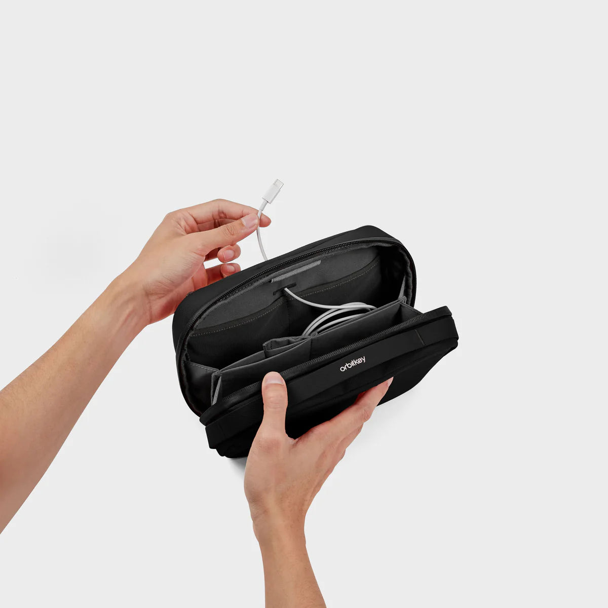 Orbitkey 2-in-1 Tech Pouch . Black