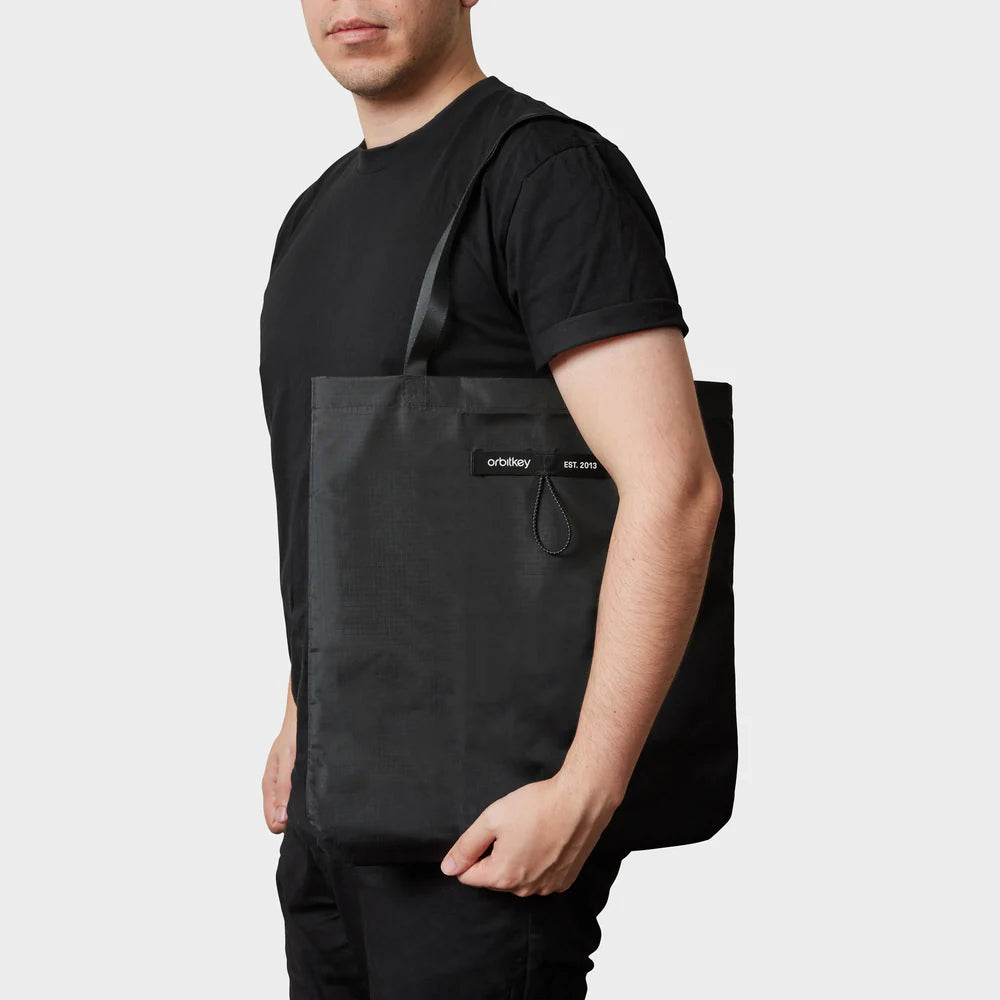 Orbitkey Foldable Tote Bag . Black