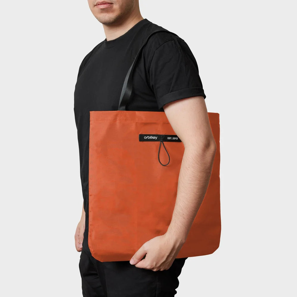 Orbitkey Foldable Tote Bag . Tangerine Limited Edition