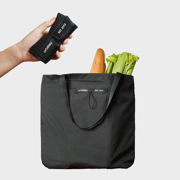 Orbitkey Foldable Tote Bag . Black