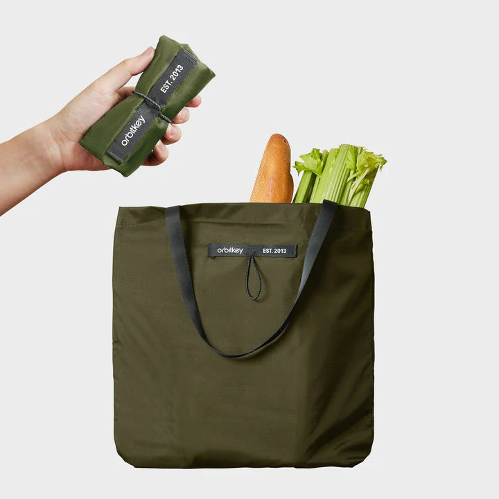 Orbitkey Foldable Tote Bag . Forest Green