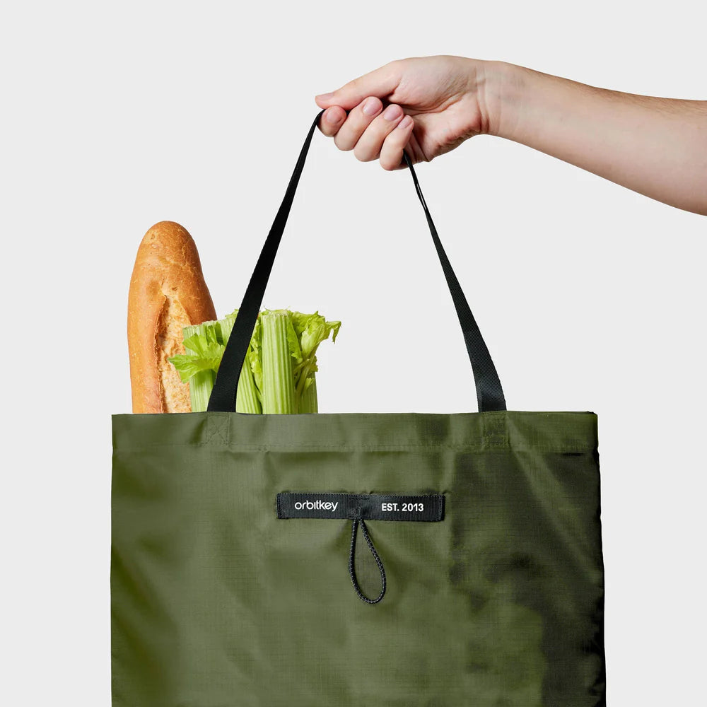 Orbitkey Foldable Tote Bag . Forest Green