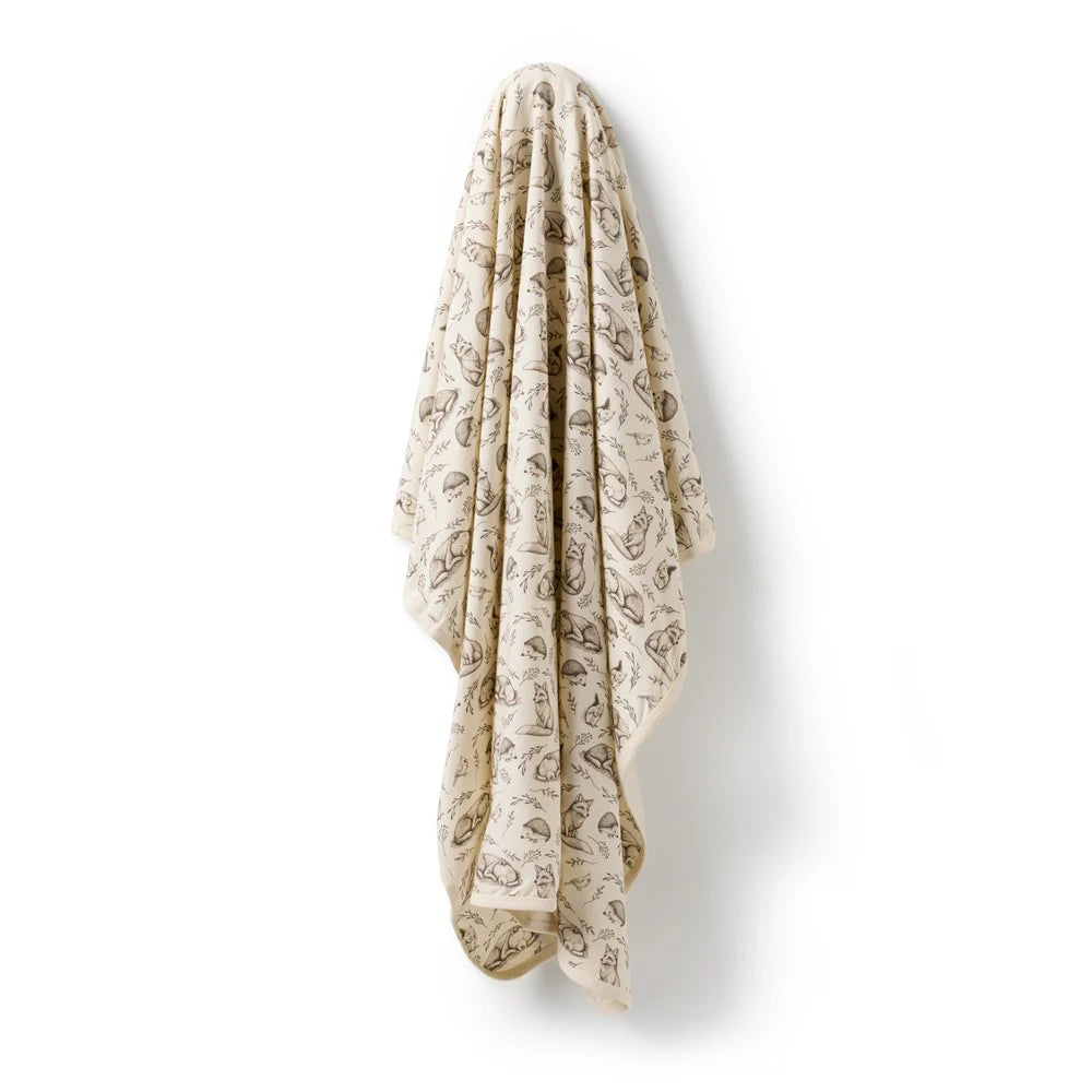 Organic Cotton Baby Swaddle . Foxglove Forrest