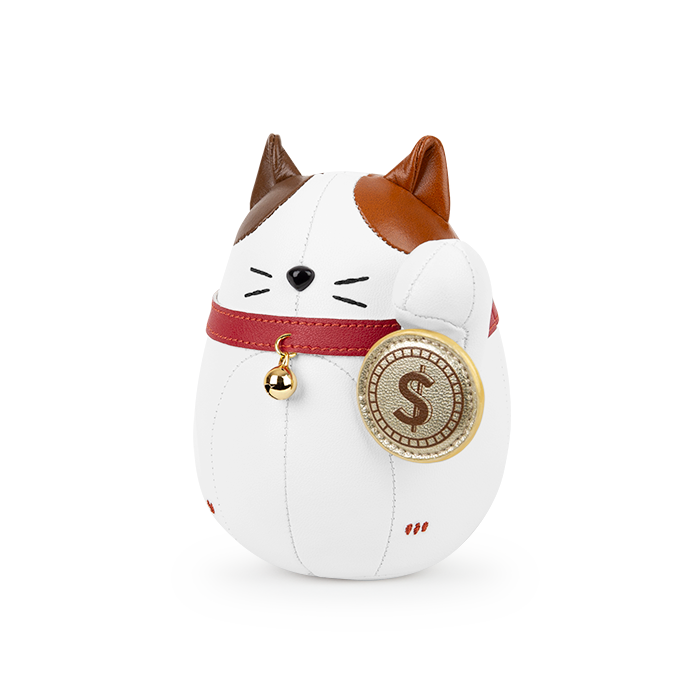 Paperweight . Lucky Cat, brown ear