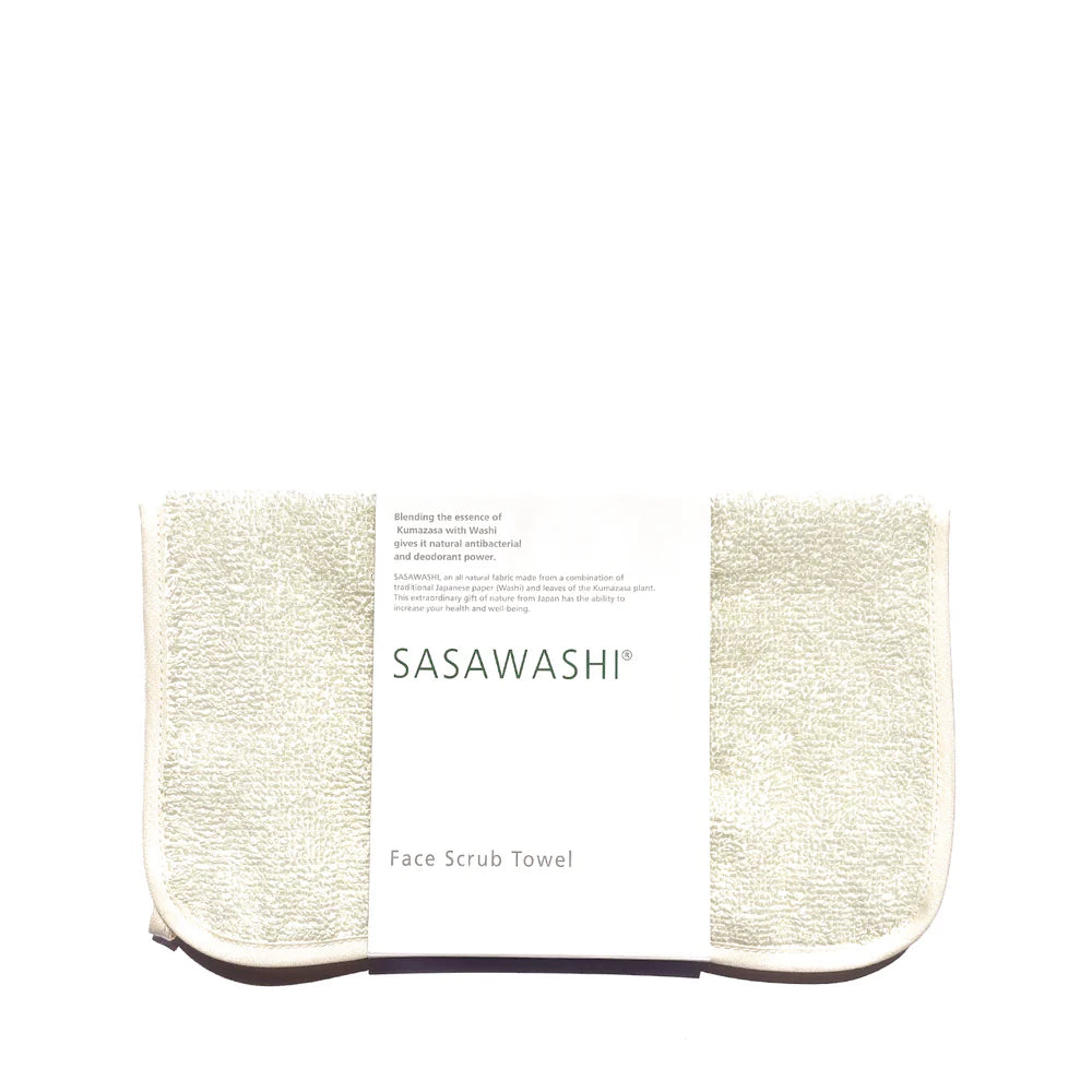 Japanese Sasawashi Face Scrub Towel