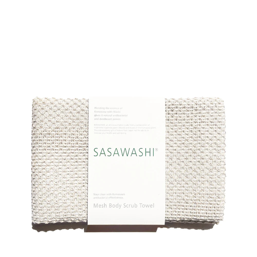 Japanese Mesh Body Scrub Towel . White