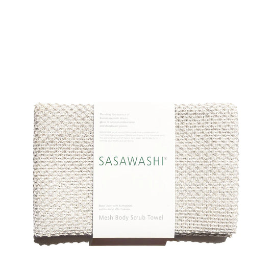 Japanese Mesh Body Scrub Towel . White