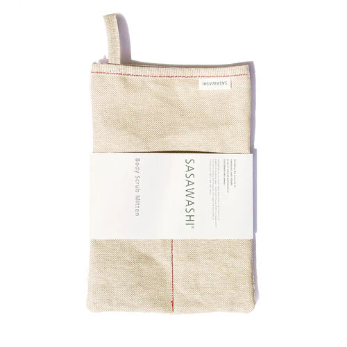 Japanese Red Stitch Scrub Mitt