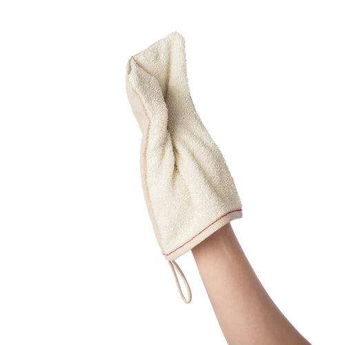 Japanese Red Stitch Scrub Mitt