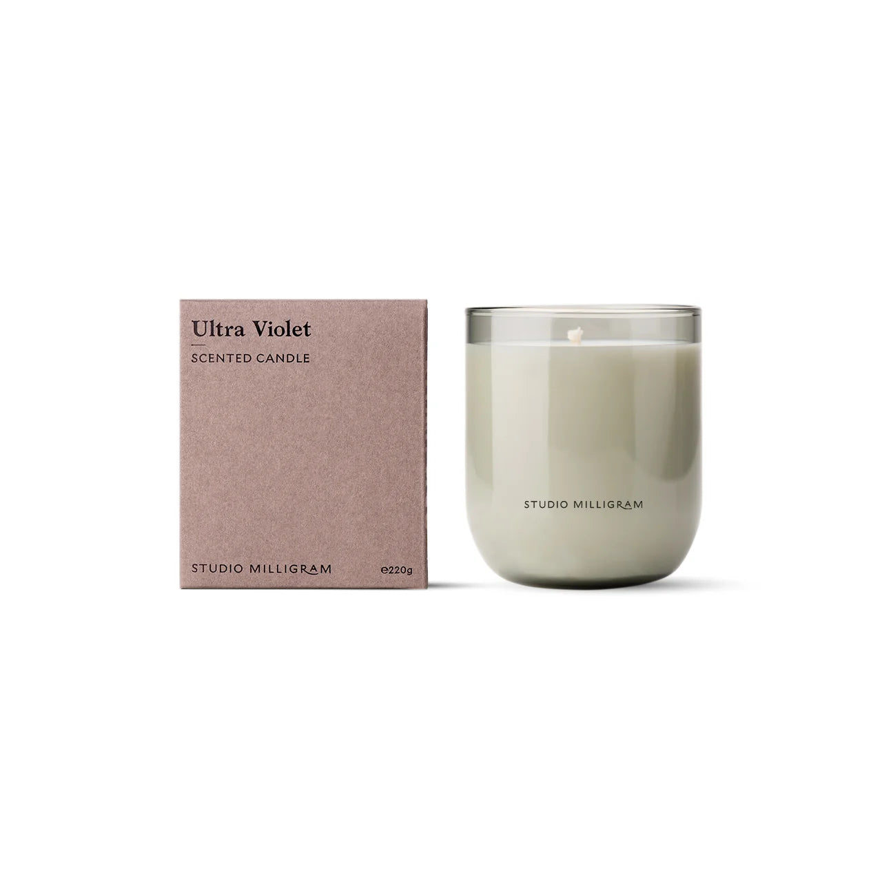 Scented Candle . Ultra Violet