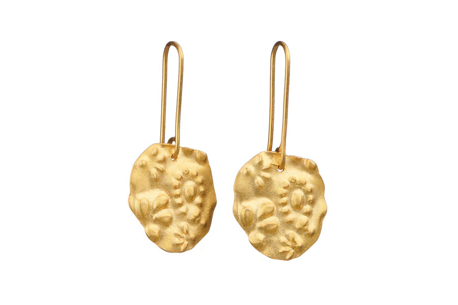 Earrings . Pharaoh's Drop Gold . ARRIVING SOON