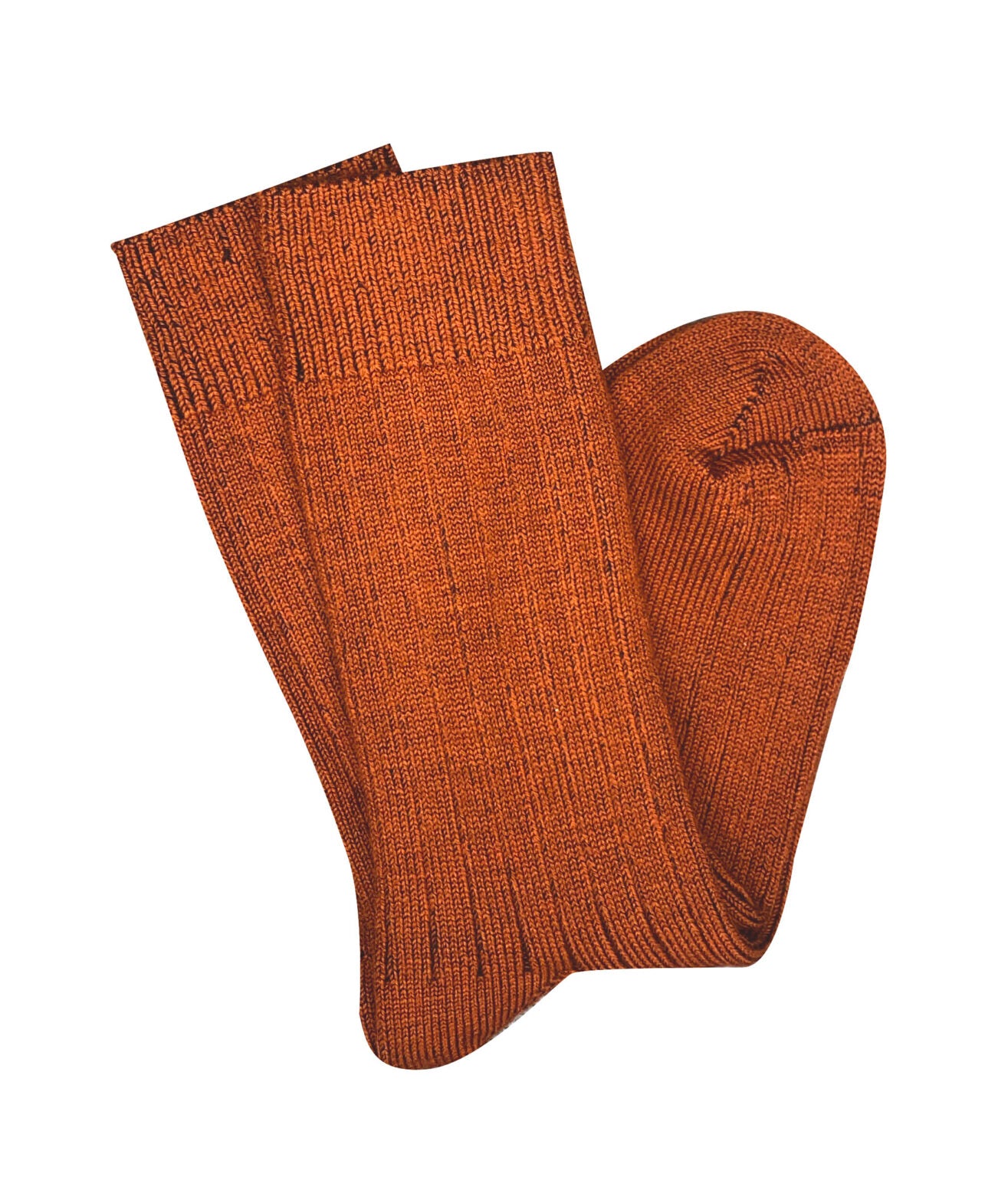 Merino Wool Socks . Short Rib Paprika
