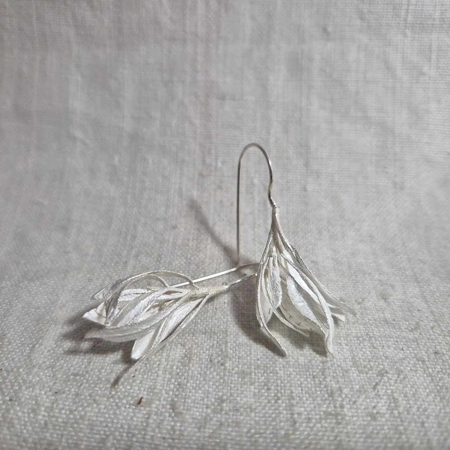 Silver Bush earrings . Silver