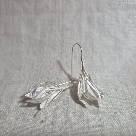Silver Bush earrings . Silver