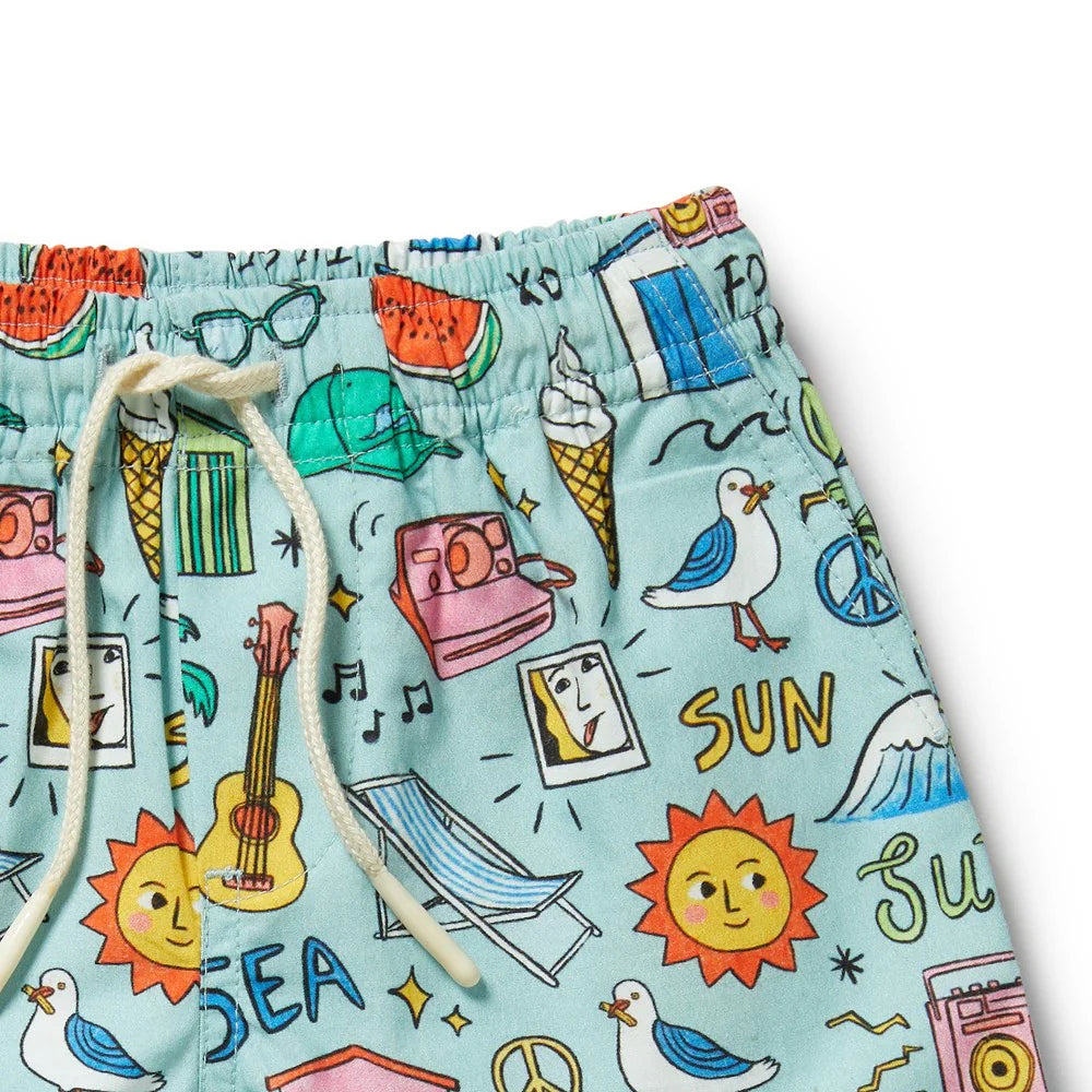 Sun, Surf & Sea Baby Board Shorts