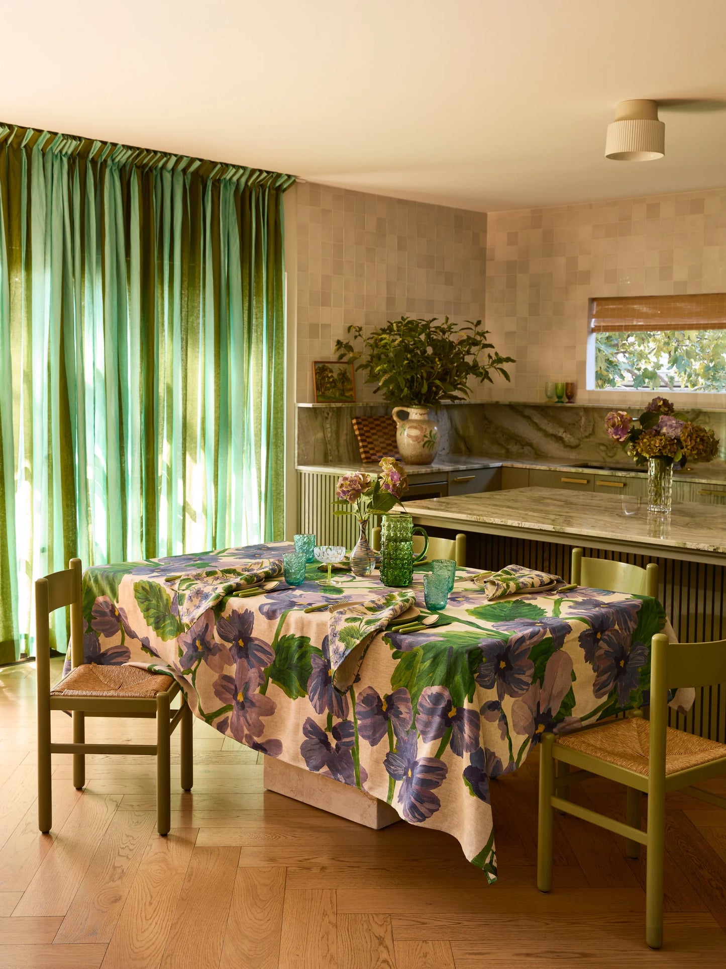 Lilas Blue Tablecloth. ARRIVING SOON