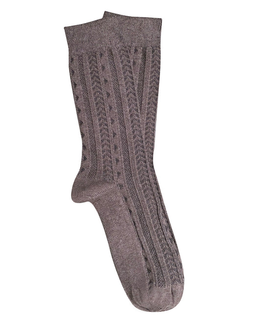 Cotton Socks . Trastevere . Brown .