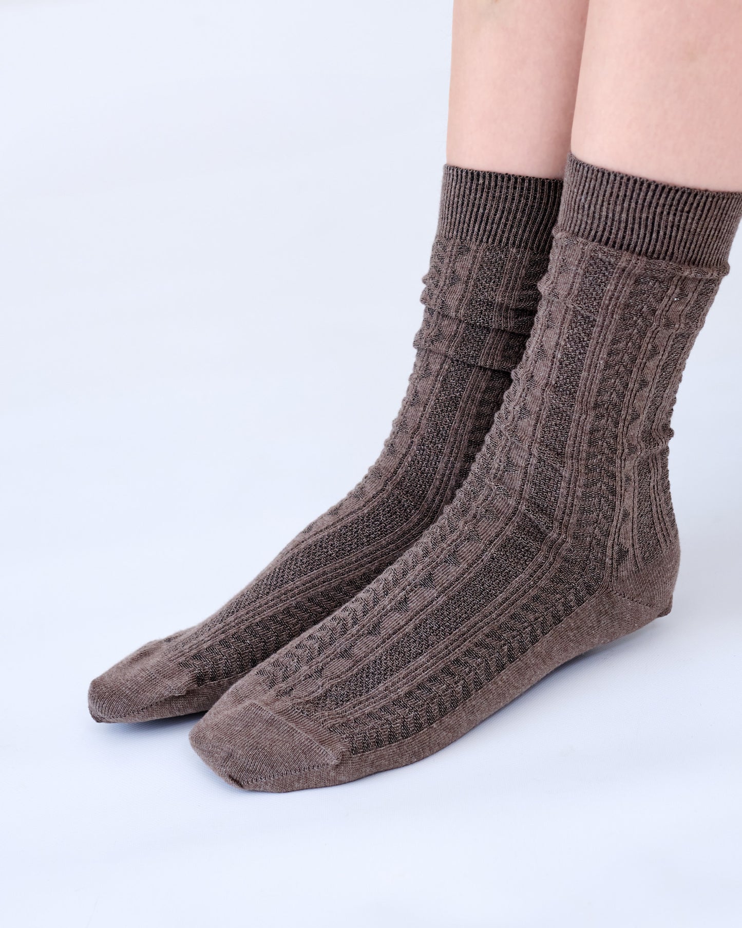 Cotton Socks . Trastevere . Brown .