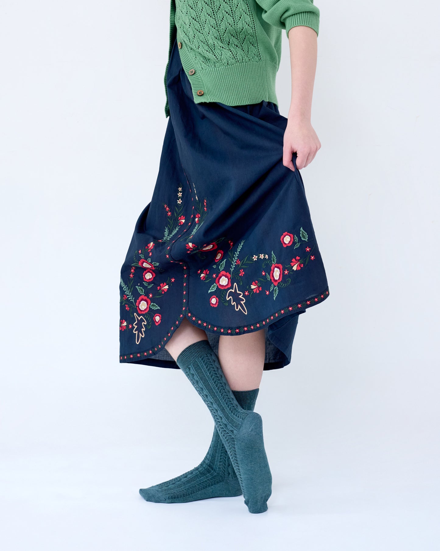 Cotton Socks . Trastevere . Green .