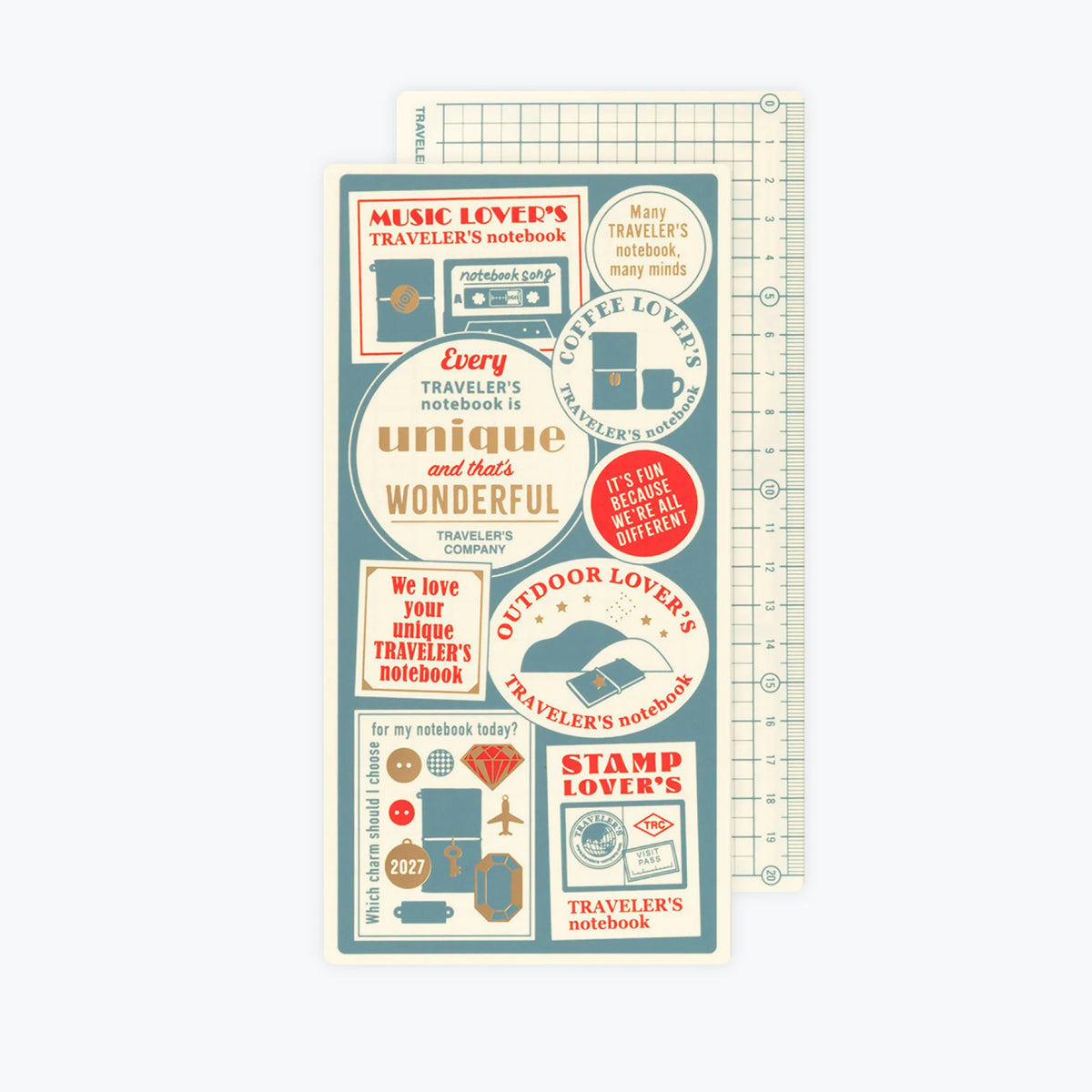 Traveler's Notebook 2027 Backing Sheet