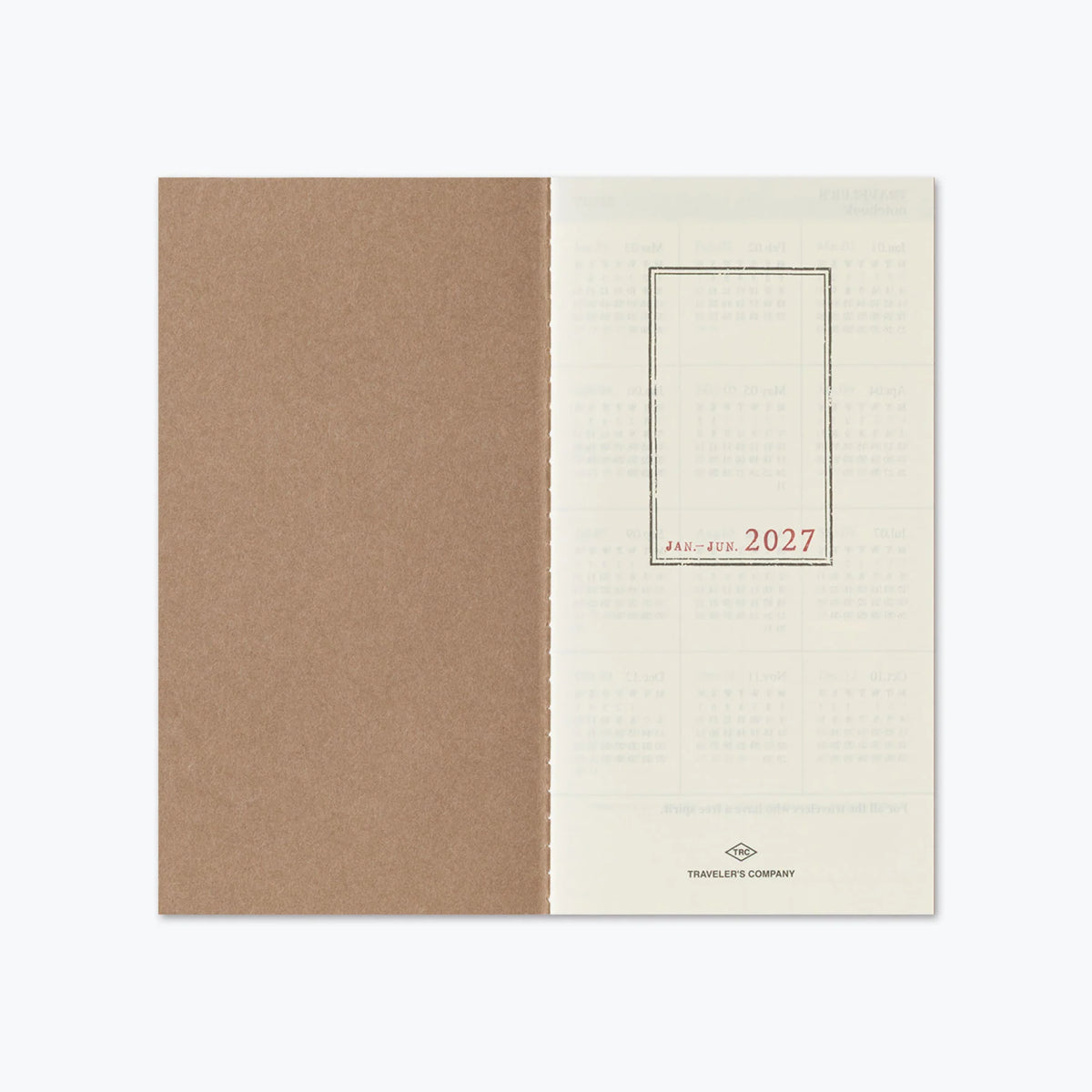Traveler's Notebook Refill . 2027 Diary Weekly + Memo