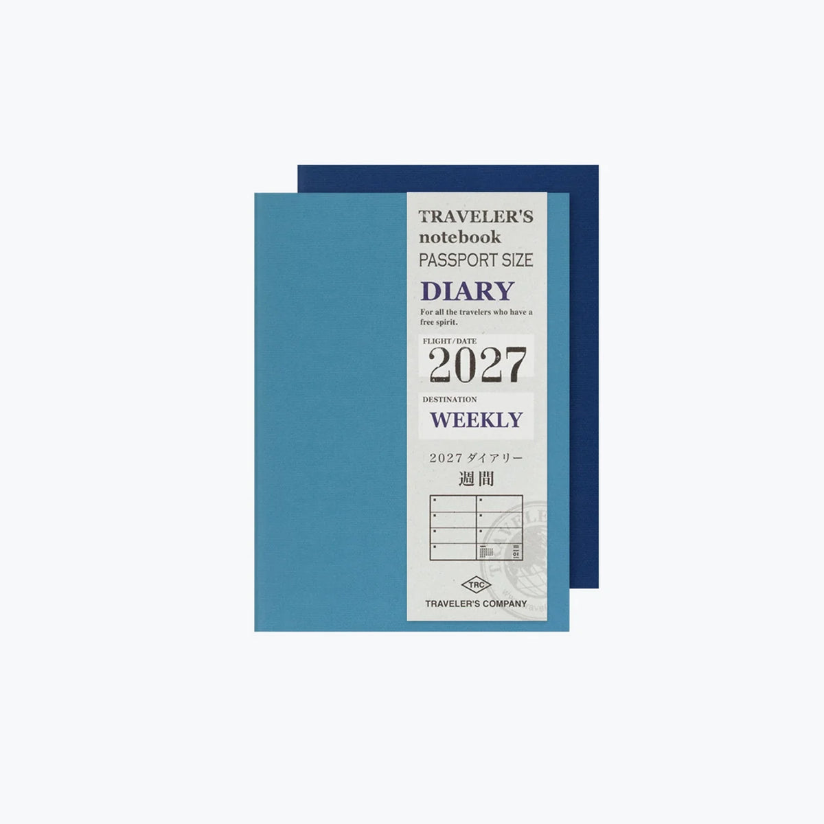 Traveler's Notebook Refill PASSPORT . 2027 Diary Weekly + Memo
