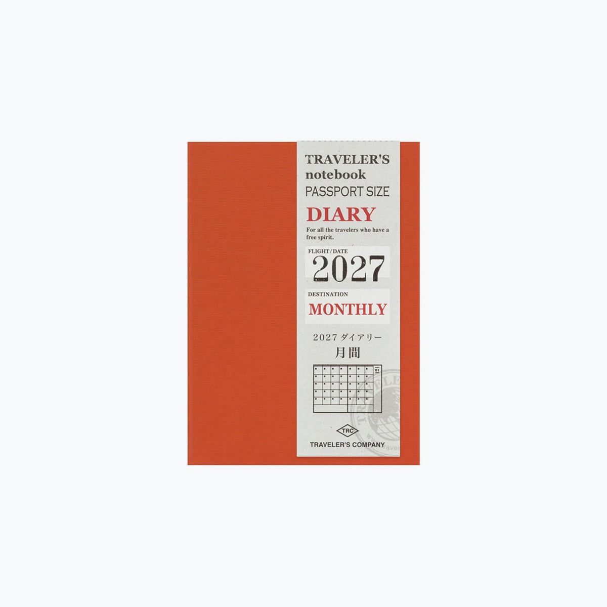 Traveler's Notebook Refill PASSPORT . 2027 Diary Weekly