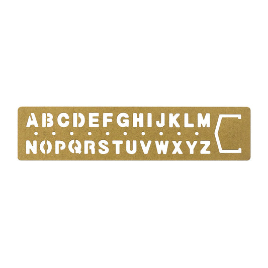 Traveler's Notebook Brass Alphabet Bookmark