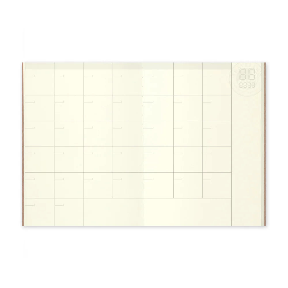 006 Traveler's Notebook Monthly Diary Free/Blank Refill . Passport size