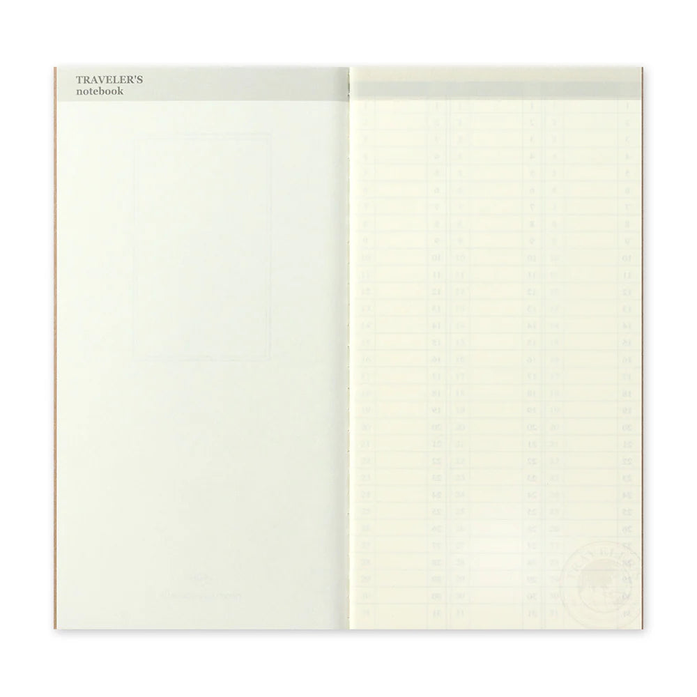 018 Traveler's Notebook Weekly Diary Free, 6 Months . Regular size