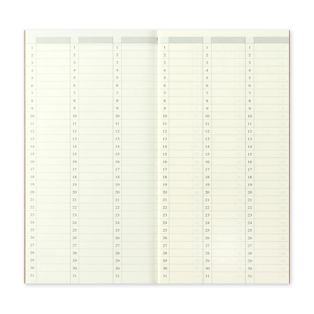 018 Traveler's Notebook Weekly Diary Free, 6 Months . Regular size