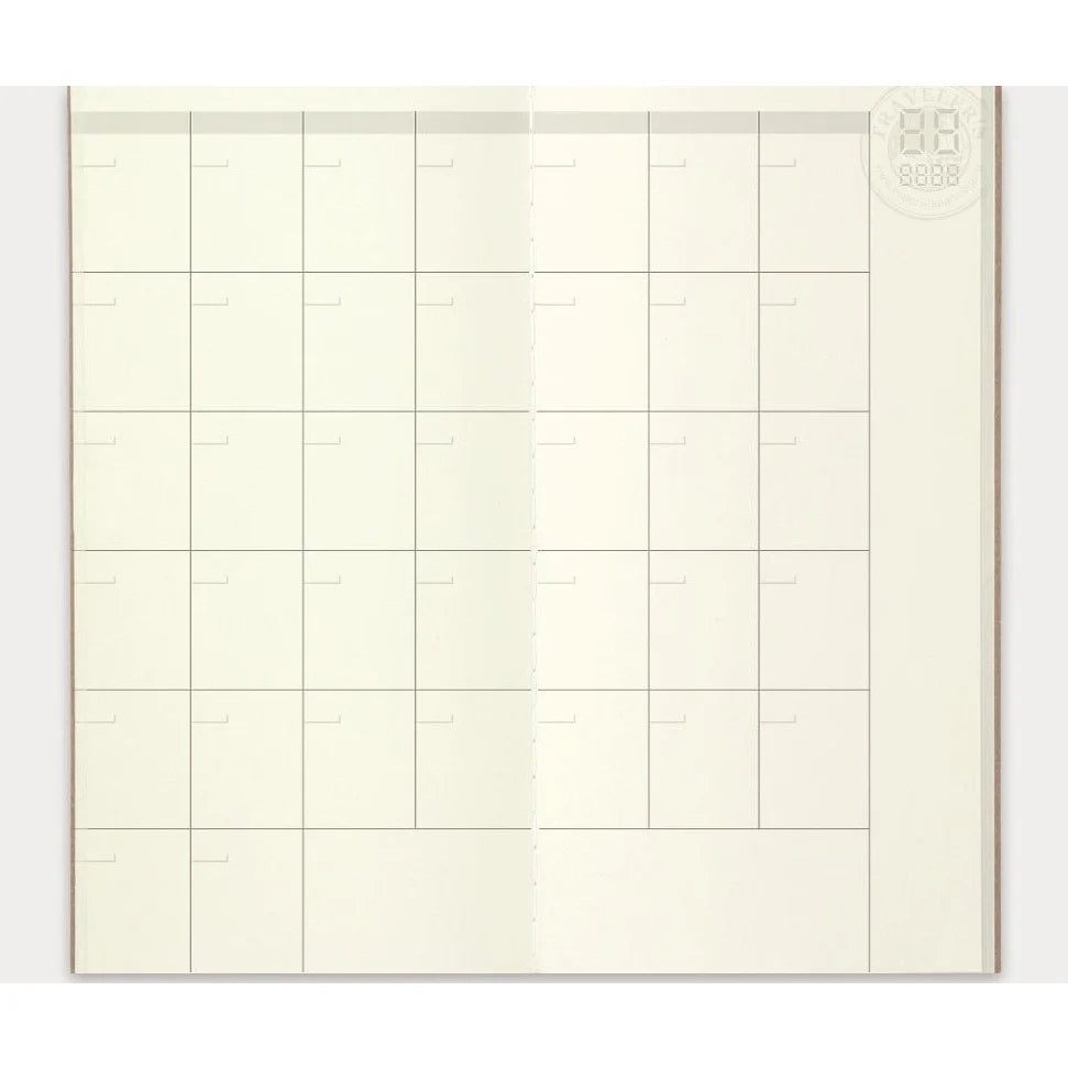 017 Traveler's Notebook Monthly Diary Free . Regular size