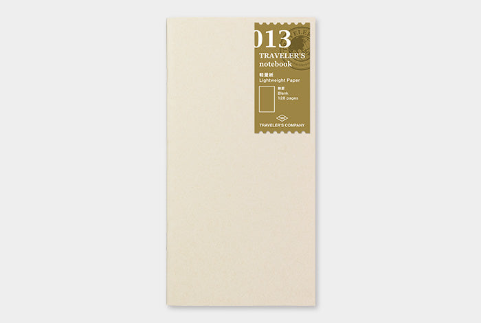 013 Traveler's Notebook Lightweight Paper Refill . Regular size