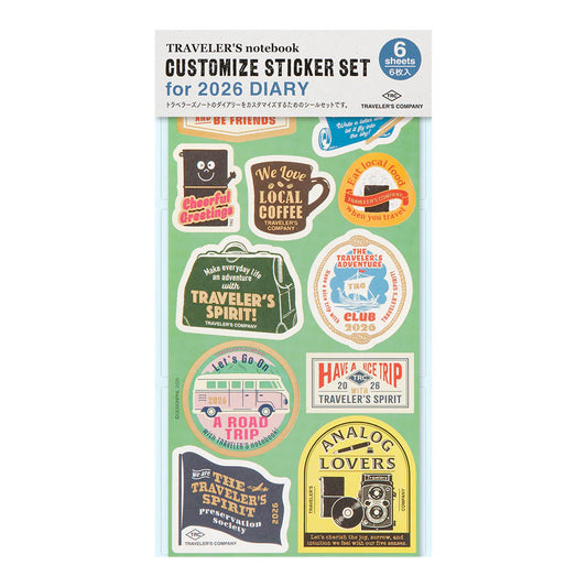 Traveler's Notebook 2026 Diary Sticker Set