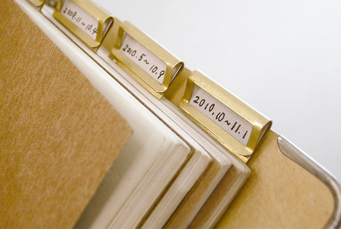 Traveler's Notebook Brass Index Clips
