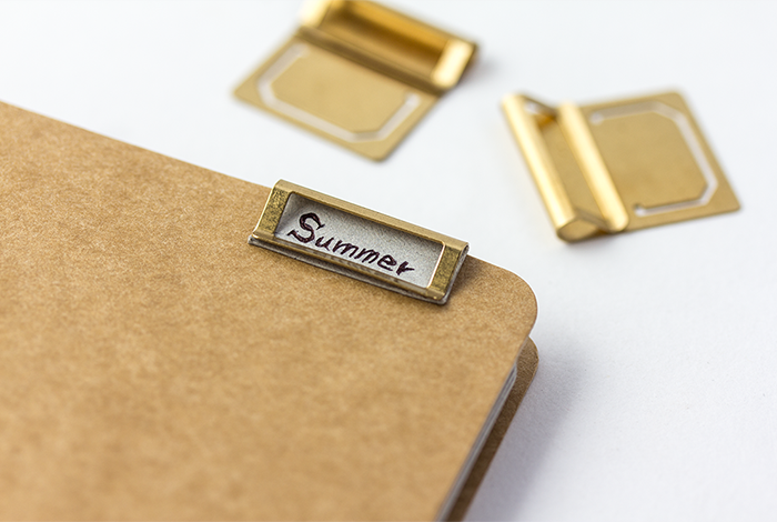 Traveler's Notebook Brass Index Clips