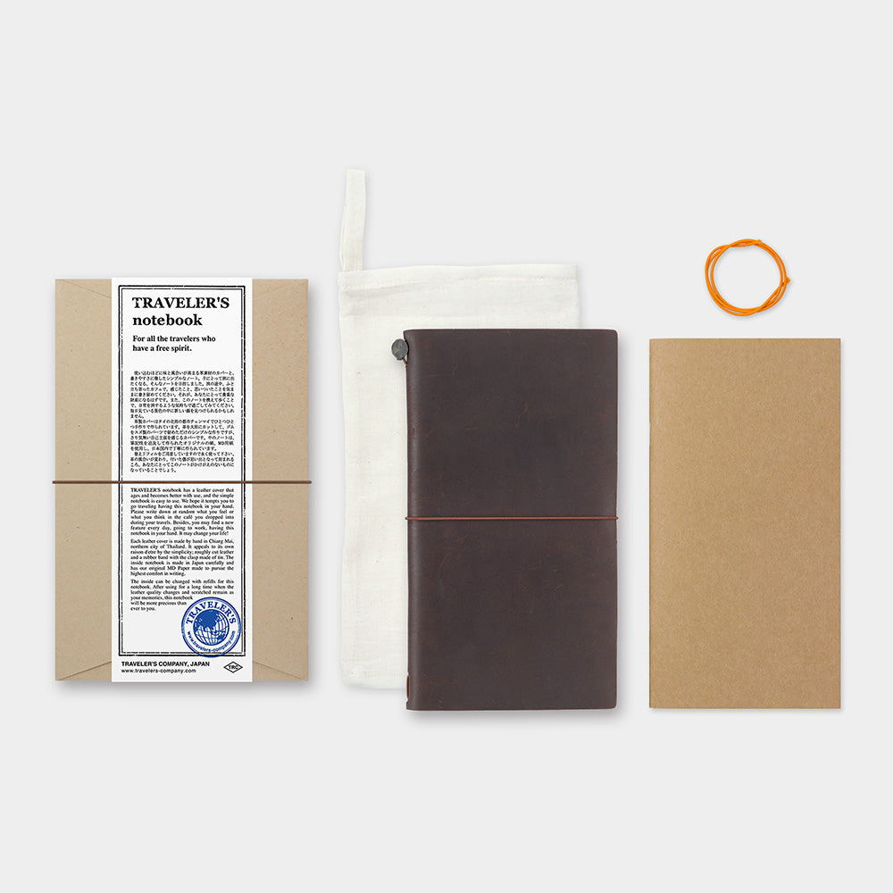 Traveler's Notebook . Regular size . Brown