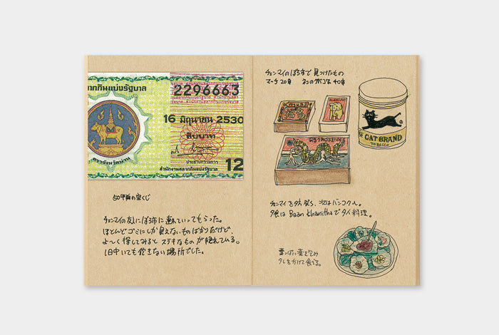 009 Traveler's Notebook Kraft Paper Notebook . Passport size