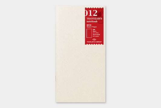 012 Traveler's Notebook Sketch Paper Refill . Regular size
