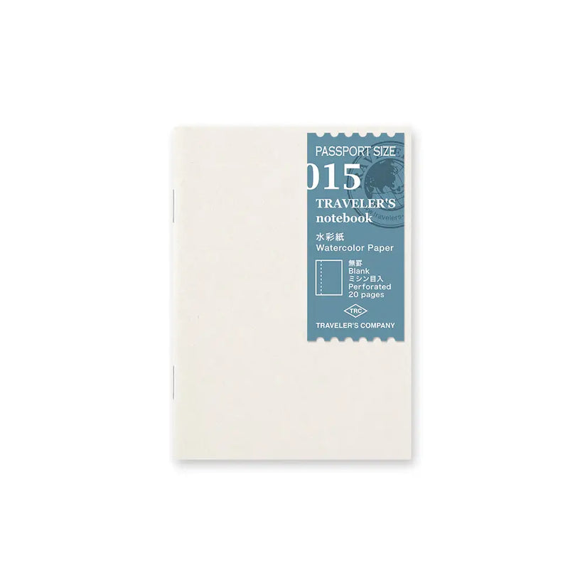 Traveler's Notebook Refill . Watercolour Paper . Passport size