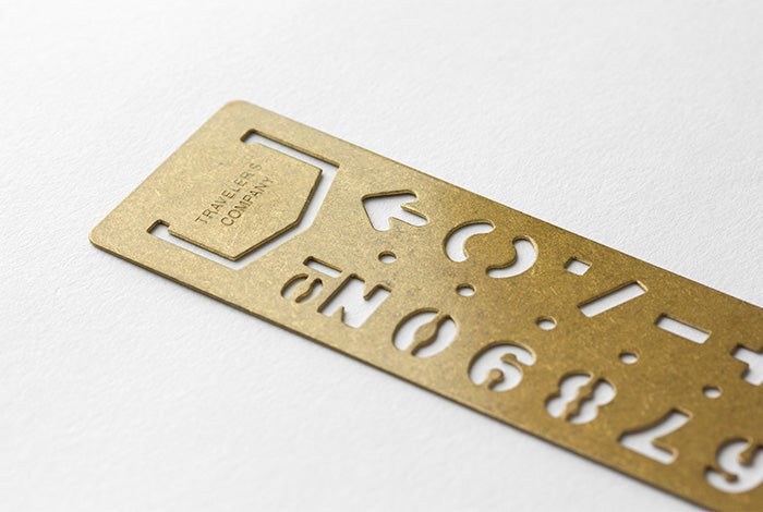 Traveler's Notebook Brass Numbers Bookmark