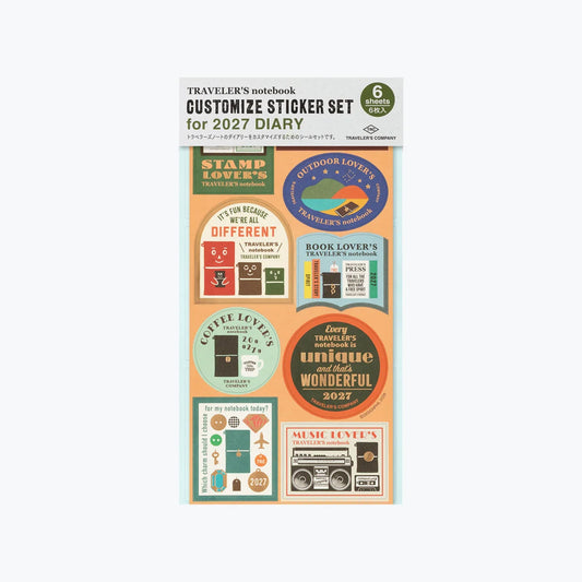 Traveler's Notebook 2027 Diary Sticker Set