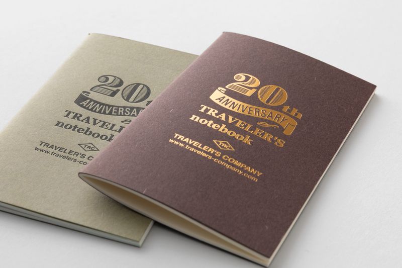 Traveler's Notebook 20th Anniversary Card Set . Black PRESALE
