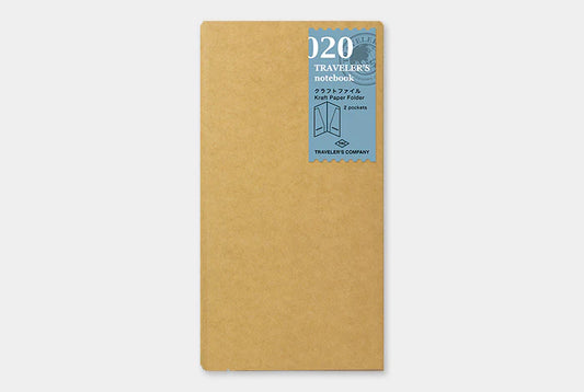 Traveler's Notebook . Kraft Folder